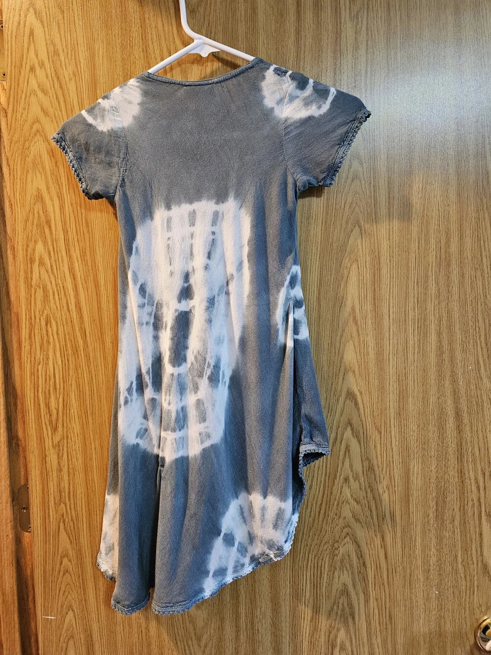 CYN by Cynthia Mehra Tie Dye Handkerchief Hem Dress